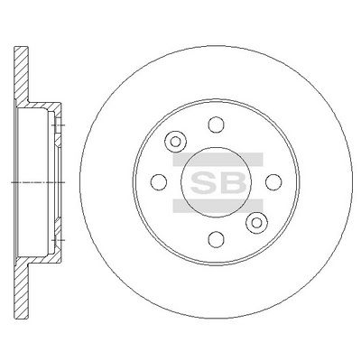 Диск тормозной SANGSIN SD3050