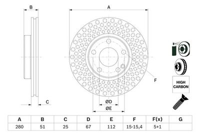 Диск тормозной BOSCH 0986479A00