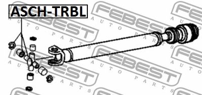 Крестовина карданного вала FEBEST ASCHTRBL