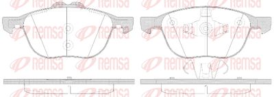 Колодки тормозные дисковые передние REMSA 108250