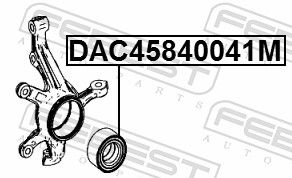 Подшипник передней ступицы FEBEST DAC45840041M