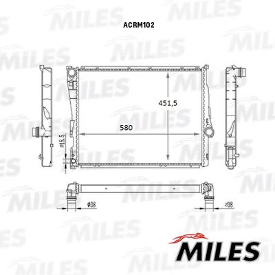 Радиатор Miles ACRM102