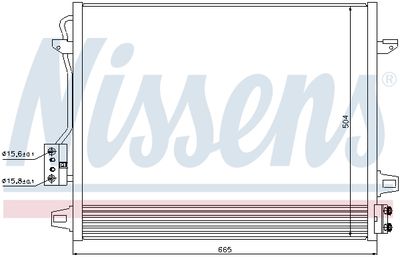 Радиатор кондиционера NISSENS 940098