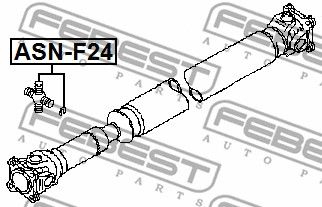 Крестовина карданного вала FEBEST ASNF24