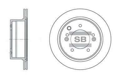 Диск тормозной SANGSIN SD2013
