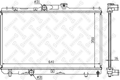 Радиатор STELLOX 1025114SX