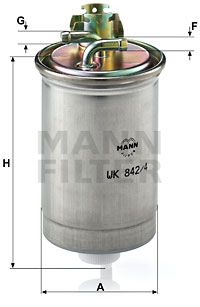 Фильтр топливный MANN-FILTER WK8424