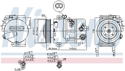 Компрессор кондиционера NISSENS 890578