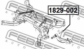 Болт с эксцентриком FEBEST 1829002