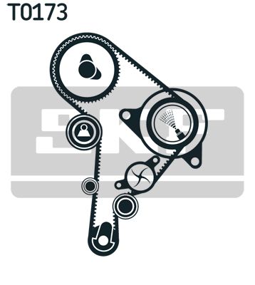 Комплект ремня ГРМ SKF VKMC01244
