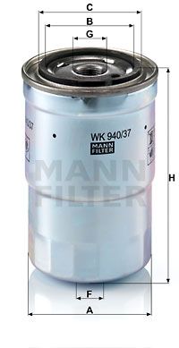 Фильтр топливный MANN-FILTER WK94037X