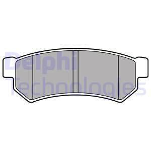 Колодки тормозные дисковые задние DELPHI LP2502
