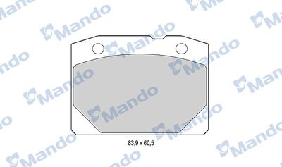 Колодки тормозные дисковые передние Mando MBF015055