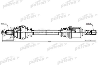 Полуось PATRON PDS5531