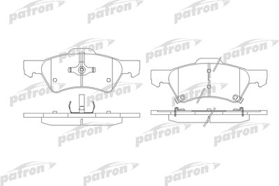 Колодки тормозные дисковые передние PATRON PBP1510