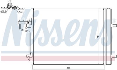 Радиатор кондиционера NISSENS 940398