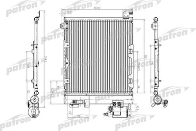 Радиатор кондиционера PATRON PRS1179