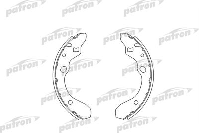 Колодки тормозные барабанные PATRON PSP540