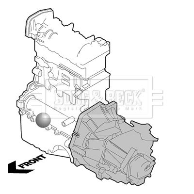 Подушка двигателя TOYOTA 1236136080