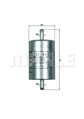 Фильтр топливный MAHLE KL86