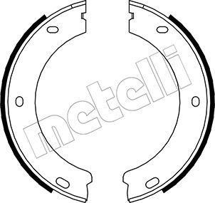 Колодки тормозные барабанные METELLI 530325