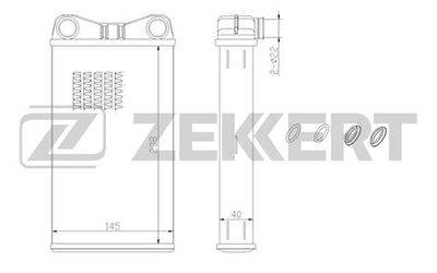 Радиатор отопителя Zekkert MK5043