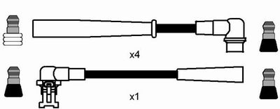Комплект проводов зажигания NGK 7368
