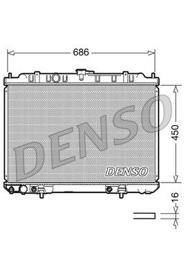 Радиатор DENSO DRM46008