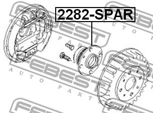 Ступица задняя FEBEST 2282SPAR