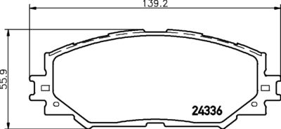 Колодки тормозные дисковые передние Nisshinbo NP1019