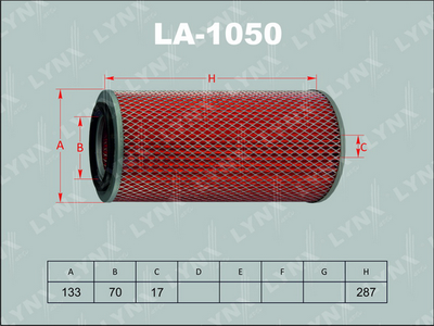 Фильтр воздушный LYNXauto LA1050
