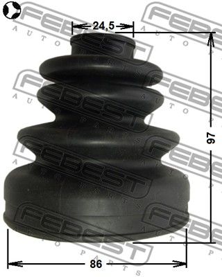 Пыльник ШРУС внутреннего комплект FEBEST 0215S14T