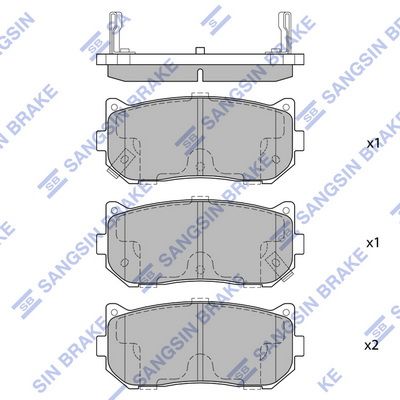 Колодки тормозные дисковые SANGSIN SP1079R