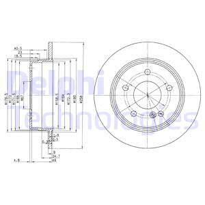 Диск тормозной DELPHI BG2761
