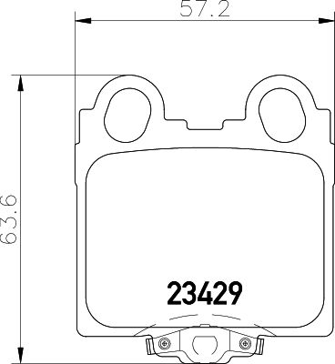 Колодки тормозные дисковые задние Nisshinbo NP1038