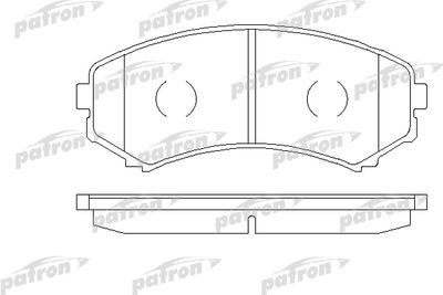 Колодки тормозные дисковые передние PATRON PBP1603
