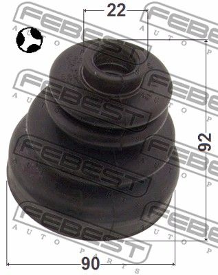 Пыльник ШРУС внутреннего комплект FEBEST 0215R20T
