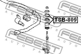 Втулка стойки стабилизатора переднего FEBEST TSB809