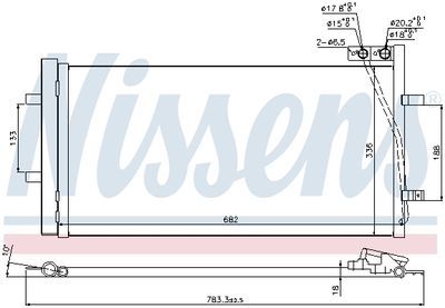 Радиатор кондиционера NISSENS 940255