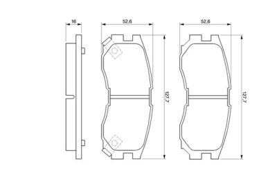 Колодки тормозные дисковые передние BOSCH 0986460979