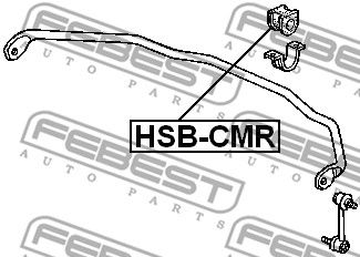 Втулка стабилизатора заднего FEBEST HSBCMR