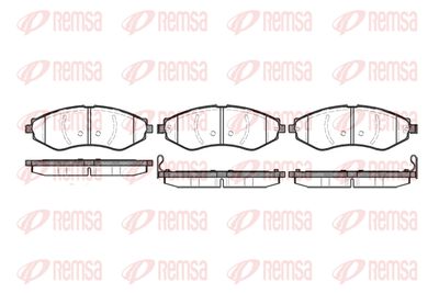 Колодки тормозные дисковые передние REMSA 064522