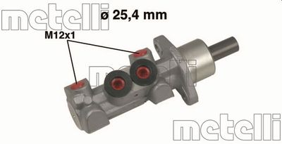 Цилиндр тормозной главный METELLI 050451