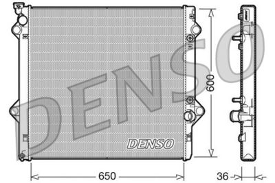Радиатор системы охлаждения DENSO DRM50049