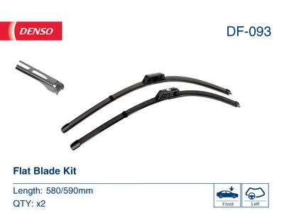 Комплект бескаркасных щеток стеклоочистителя DENSO DF093
