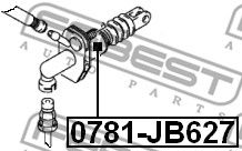 Цилиндр сцепления главный FEBEST 0781JB627