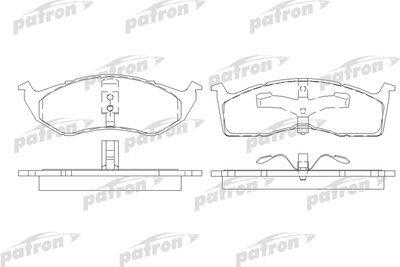 Колодки тормозные дисковые передние PATRON PBP7006