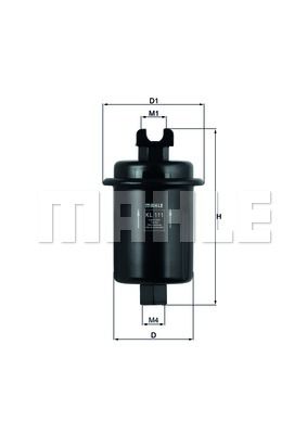 Фильтр топливный MAHLE KL111