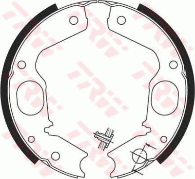 Колодки тормозные барабанные TRW GS8695