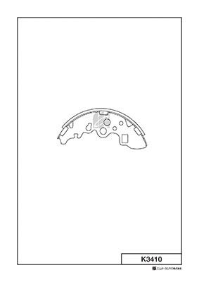Колодки тормозные барабанные MK KASHIYAMA K3410